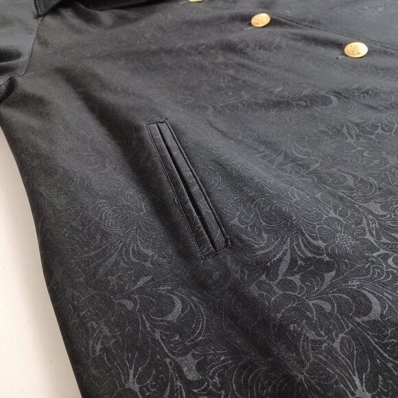 Pizazz Floral Jacquard Pattern Vintage Trent Coat - Picture 5 of 16